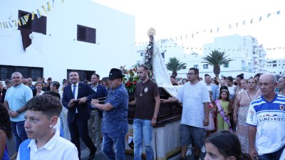 Procesión en honor a la Virgen del Carmen en Valterra
