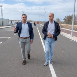 Apertura de la nueva vía anexa al futuro Parque Urbano de Playa Honda