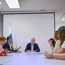 Reunión entidades sociales con el presidente del Gobierno de Canarias