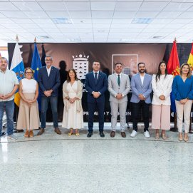 Grupo de Gobierno del Cabildo de Lanzarote. Foto: Cabildo. 