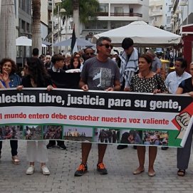 De Lanzarote con Palestina recorre las calles de Arrecife pidiendo "el fin del genocidio" en Gaza 