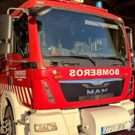El coche de bomberos que ha intervenido en el rescate (Foto: Archivo)