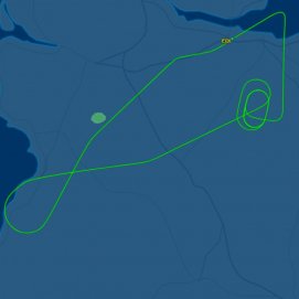 Avión que da la vuelta