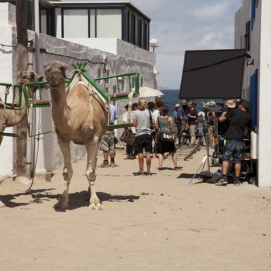 Grabación de la película 'Un verano en Lanzarote' en Famara