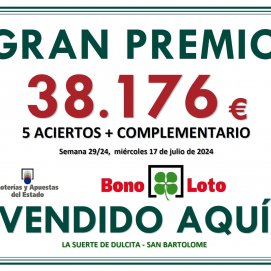 La Bonoloto deja 38.176 euros en Lanzarote