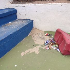 El "mal estado" del equipamiento de las canchas deportivas de Mancha Blanca