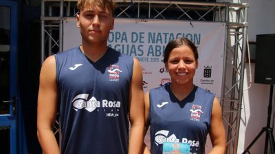 Herminio Fernández y Naira Jaén, ganadores de la Travesía San Ginés 2025