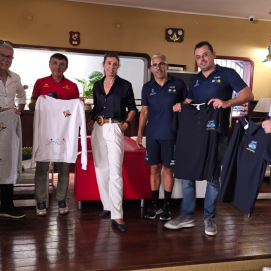 Visita del presidente de la Federación Española de Triatlón