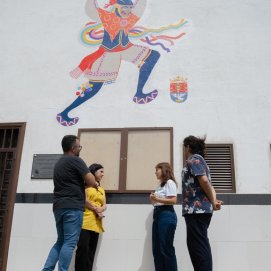Mural en la sede de Los Buches