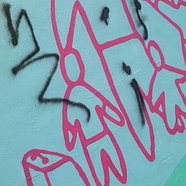 Imágenes del mural tras el acto vandálico en Puerto del Carmen