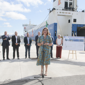 Inauguración de la ampliación del Muelle de Naos. Foto: Juan Mateos