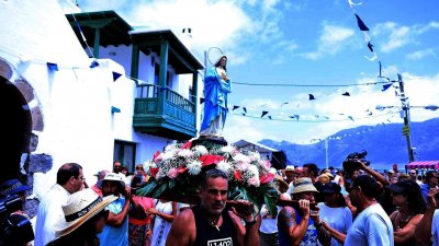 Procesión del Sagrado Corazón de María en Famara, 2025