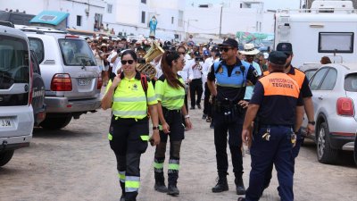 Procesión del Sagrado Corazón de María en Famara, 2025