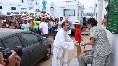 Procesión del Sagrado Corazón de María en Famara, 2025