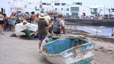 Procesión del Sagrado Corazón de María en Famara, 2025