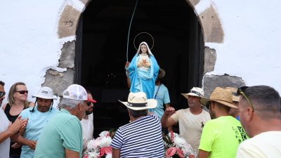 Procesión del Sagrado Corazón de María en Famara, 2025