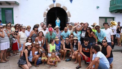 Procesión del Sagrado Corazón de María en Famara, 2025