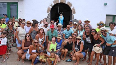 Procesión del Sagrado Corazón de María en Famara, 2025