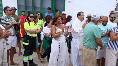 Procesión del Sagrado Corazón de María en Famara, 2025