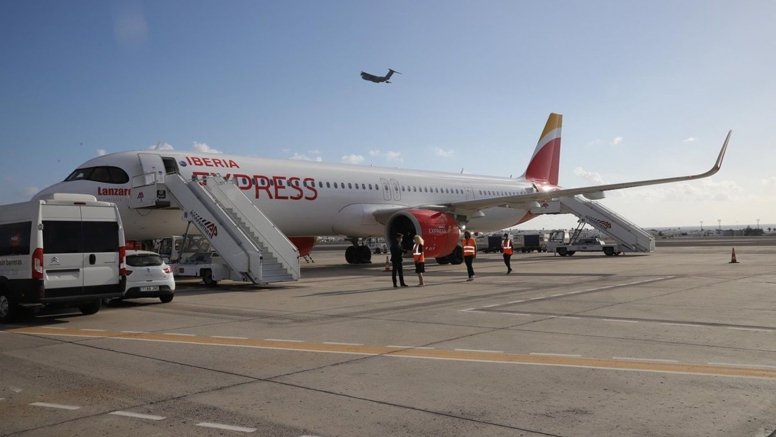 Avión Lanzarote de Iberia Express