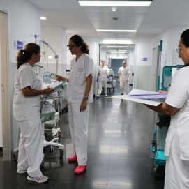 Profesionales en el hospital