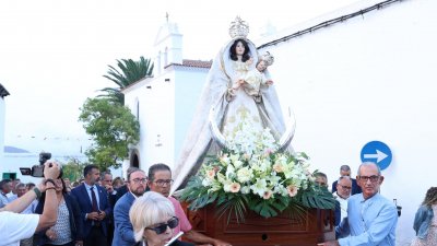Procesión en honor a la Virgen de Los Remedios. Foto: La Voz