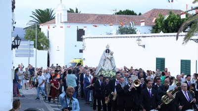 Procesión en honor a la Virgen de Los Remedios. Foto: La Voz