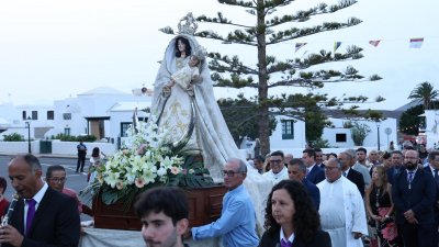 Procesión en honor a la Virgen de Los Remedios. Foto: La Voz