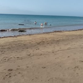 Bandera roja en la playa de Los Pocillos