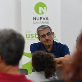 El presidente de Nueva Canarias, Román Rodríguez