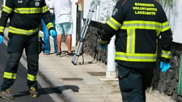 Bomberos Boluntis durante el rescate