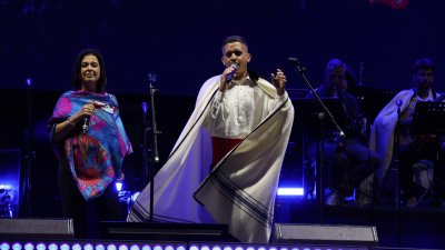 Concierto de Los Sabandeños, Olga Cerpa y Mestisay. Fotos: La Voz.