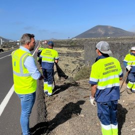 Retiran más de 200 toneladas de residuos en los últimos cuatro meses en las carreteras de Lanzarote