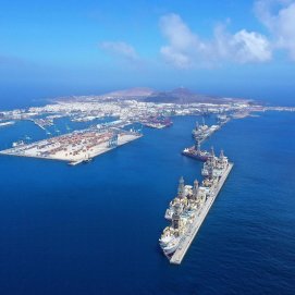 Imagen aérea del Puerto de La Luz en Las Palmas de Gran Canaria. Foto: La Provincia.