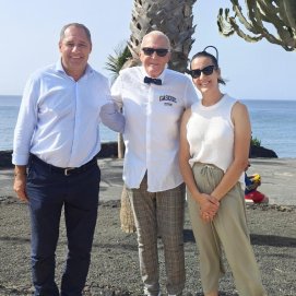 Juan Monzón junto a Kenneth Gasquet y Cintia Machñin