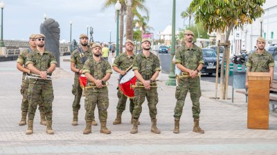 La Banda de Guerra nº 3 de la Brigada Canarias XVI
