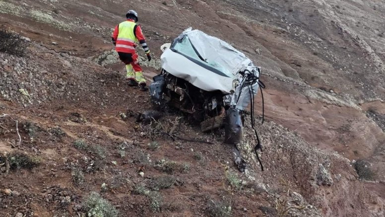 Coche precipitado