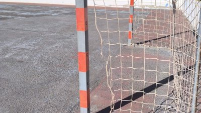 Imagen del estado de las canchas deportivas de Tinajo