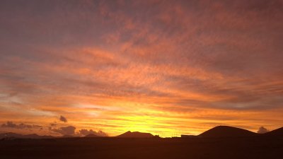 Atardecer en Lanzarote. Foto: La Voz
