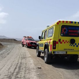 Bomberos y ambulancia de Emerlan