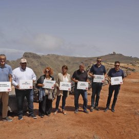 Instalación de mensajes disuasorios en Las Nieves