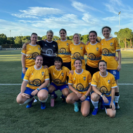 El equipo femenino Papitas Arrugás Fútbol Club