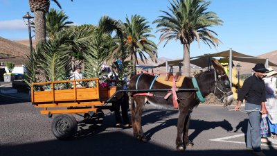 Procesión en honor a Nuestra Señora del Rosario