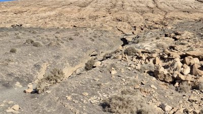 La zona de Las Grietas en Tías