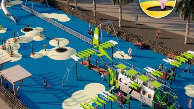 Diseño de parque que pretende implementar el Ayuntamiento de Tías