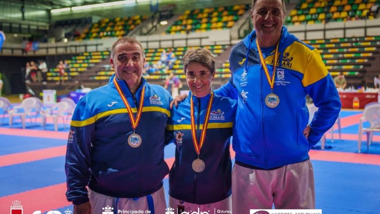 Tres medallistas en la sexta jornada de la Liga Nacional de Kárate.