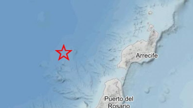 Localización del terremoto. Foto: IGN
