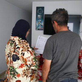 La familia ante un desahucio en Arrecife.