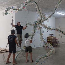 Proceso de elaboración de una escultura