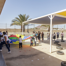 Alumnado en uno de los centros educativos de Lanzarote